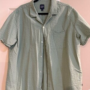 GAP Green Casual Button Down Shirt